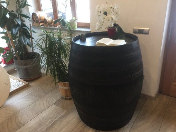 Stehtisch Whiskyfass als Fasstisch Eichenfass rustikal Tischfass Holzfass gebraucht